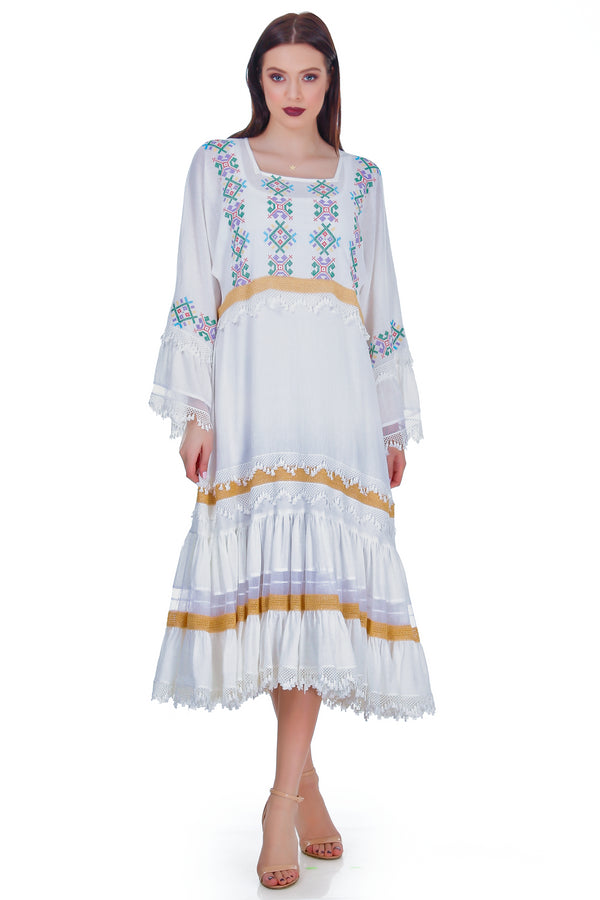 Rochie vascoza cu broderie RM-14